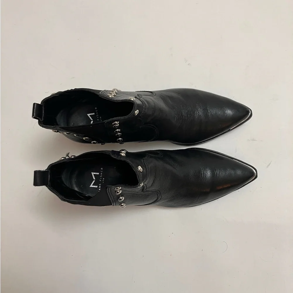 MARC FISHER “Yale” bootie with silver studs